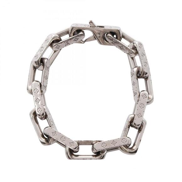 LOUIS VUITTON Silver Monogram Charm Bracelet - Picture 1 of 7